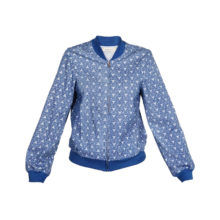Veste Acerola bleue en coton
