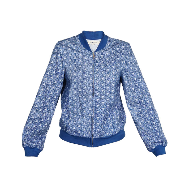 Veste Acerola bleue en coton