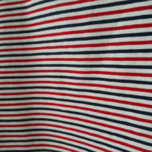 Tissu jersey coton bio fines rayures