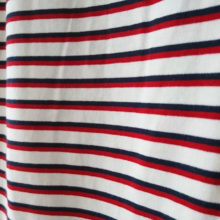 Tissu jersey coton bio rayé